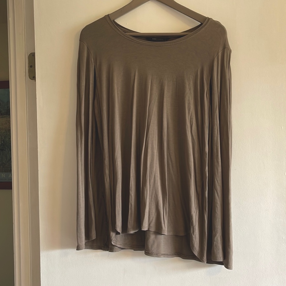 Flowy gray tank top with attached cape!